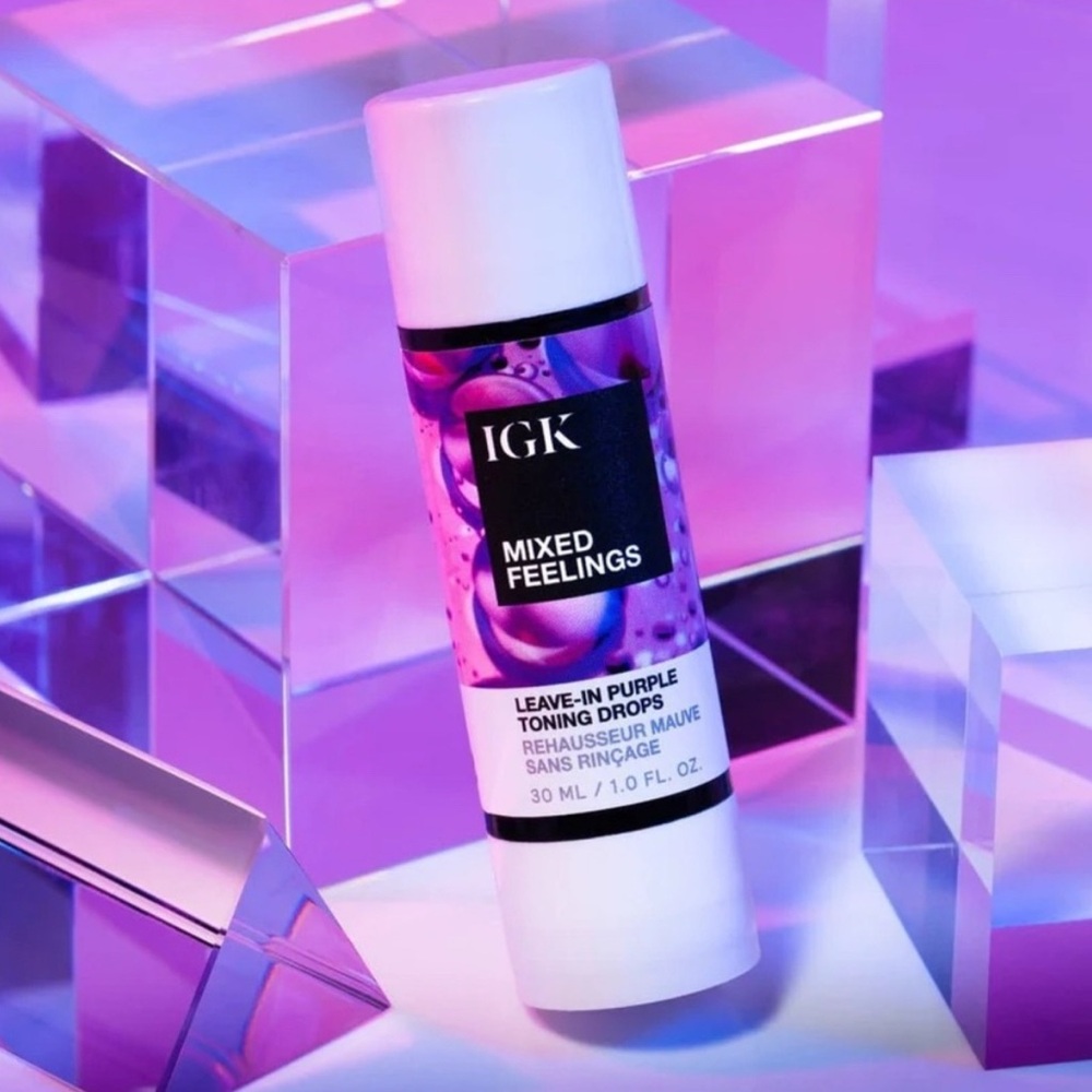 NEW IGK Mixed Feelings Leave in Blonde Toning Drops